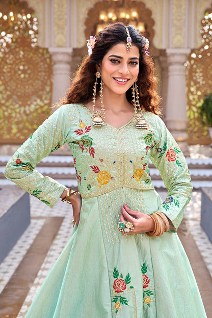 Royal Bloom Embroidered Anarkali Collection