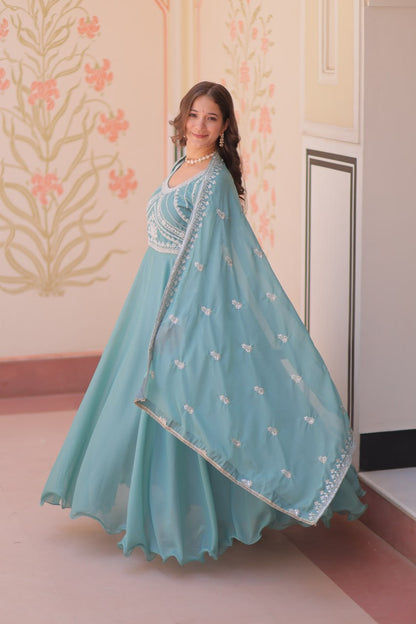 GOWN-DUPATTA SET