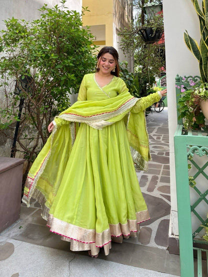 Lime Luxe Festive Anarkali Set