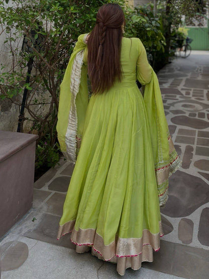 Lime Luxe Festive Anarkali Set