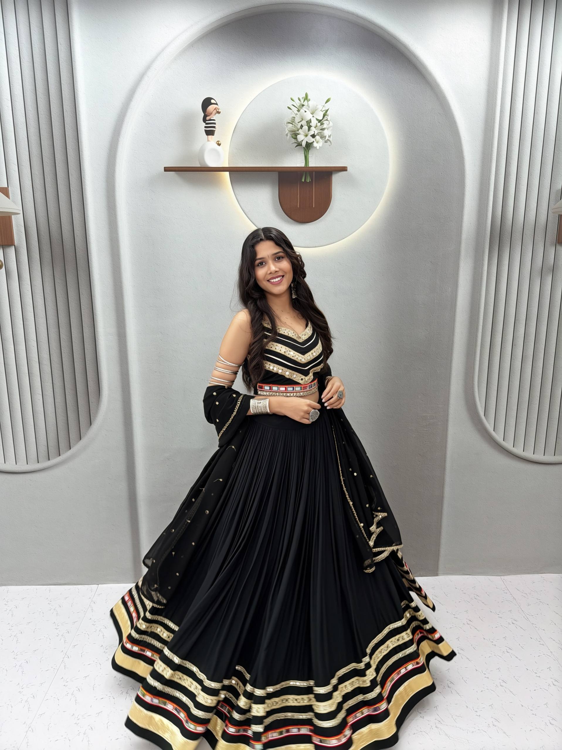 Launching Navratri Special Lehenga choli with vintage dupatta