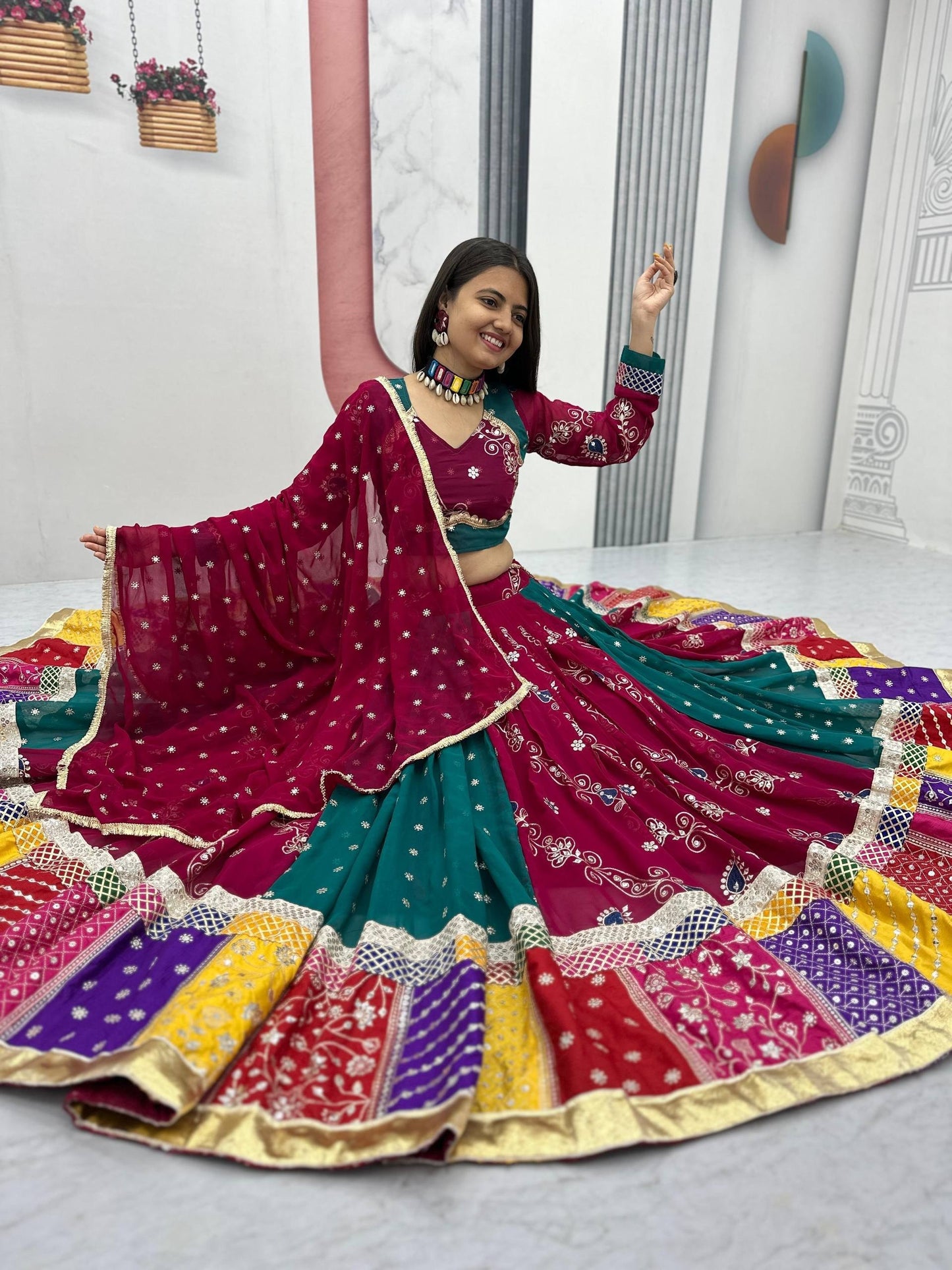 Navratri Special Pure Cotton Lehenga Choli