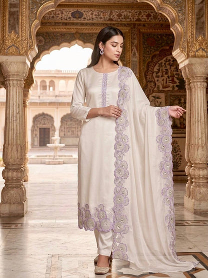 3 PIECE FANCY LONG KURTI WITH PANT AND BEAUTIFUL DUPATTA