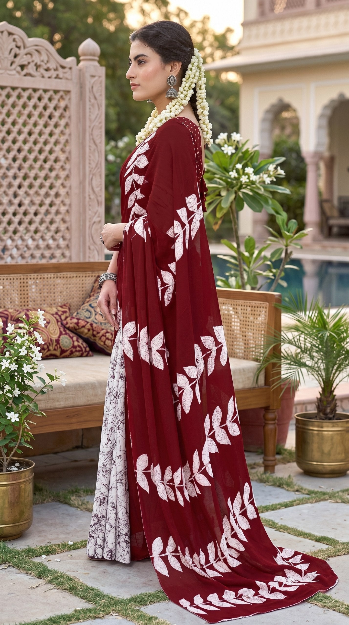 BAGRU BLOCK PRINT MULMUL COTTON SAREES