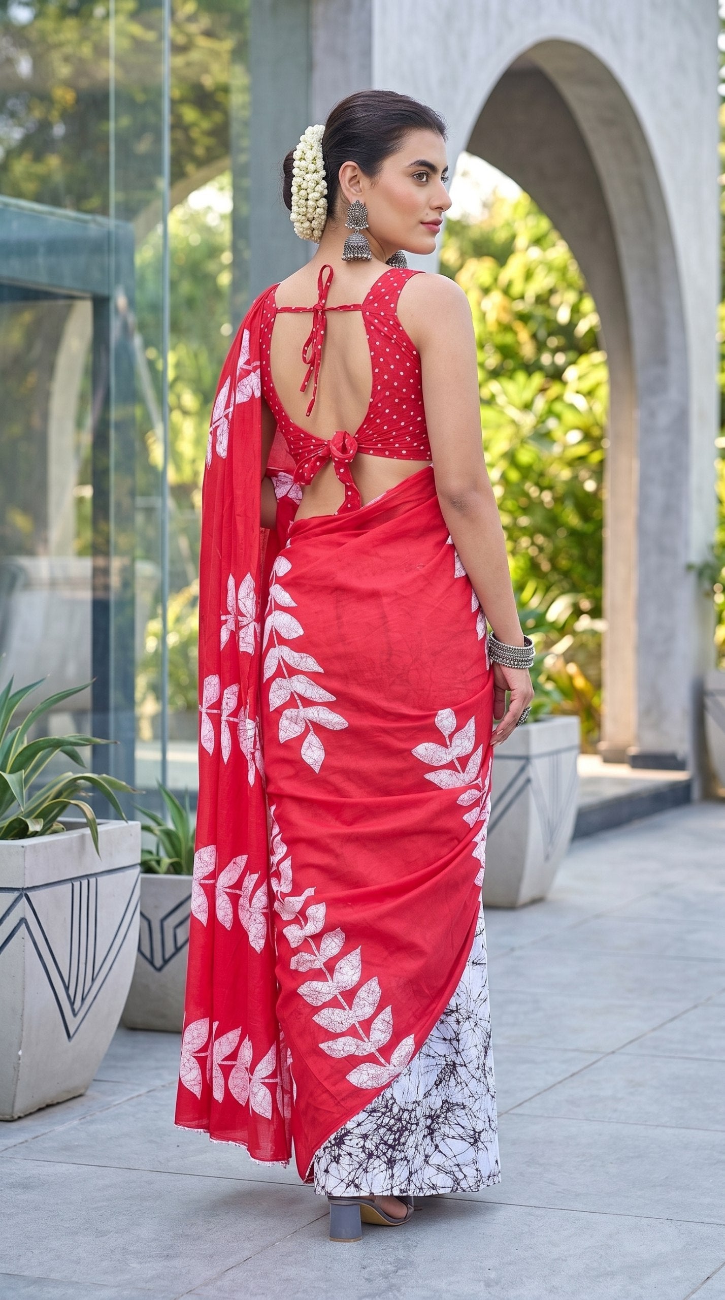 BAGRU BLOCK PRINT MULMUL COTTON SAREES