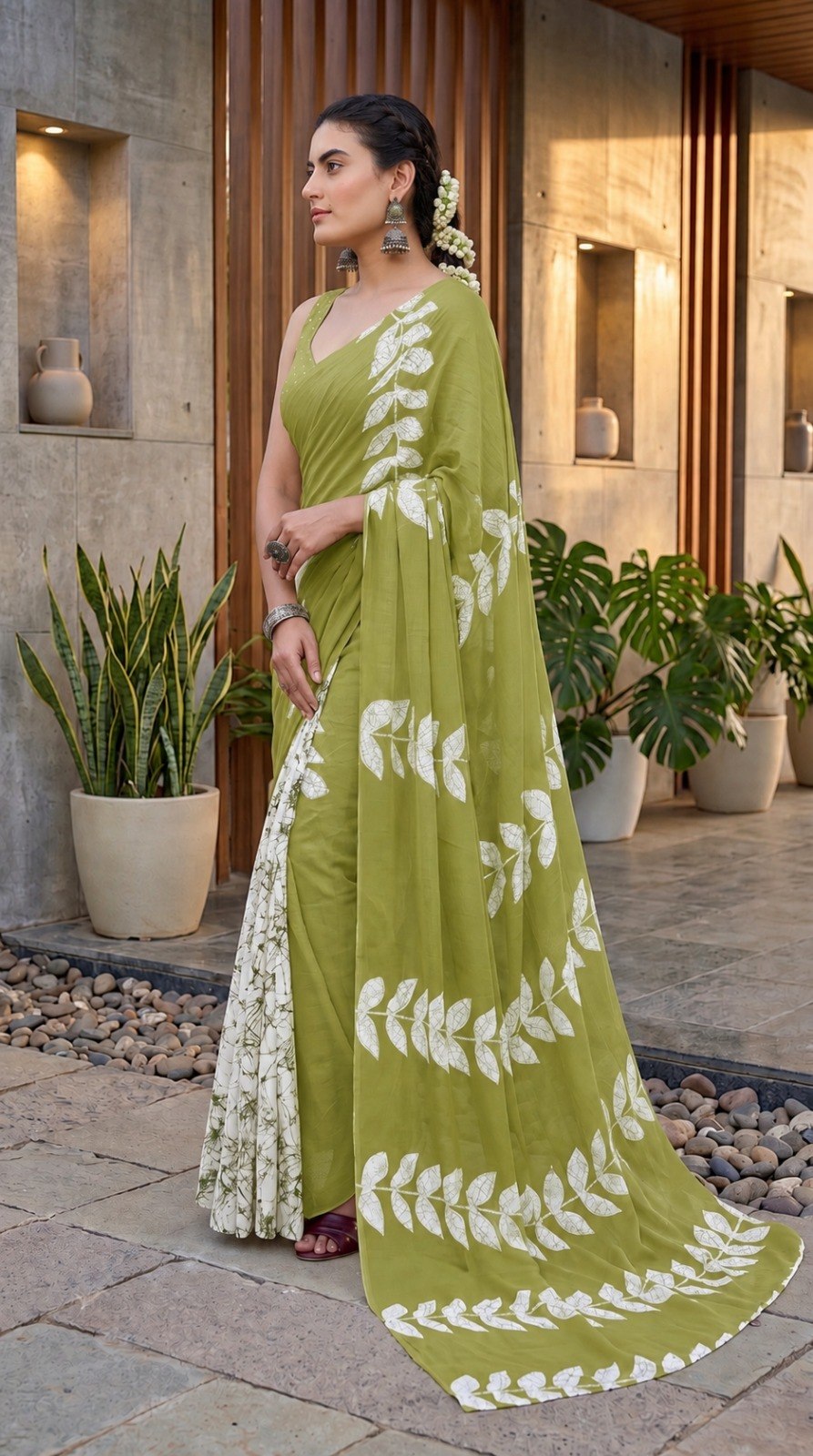 BAGRU BLOCK PRINT MULMUL COTTON SAREES