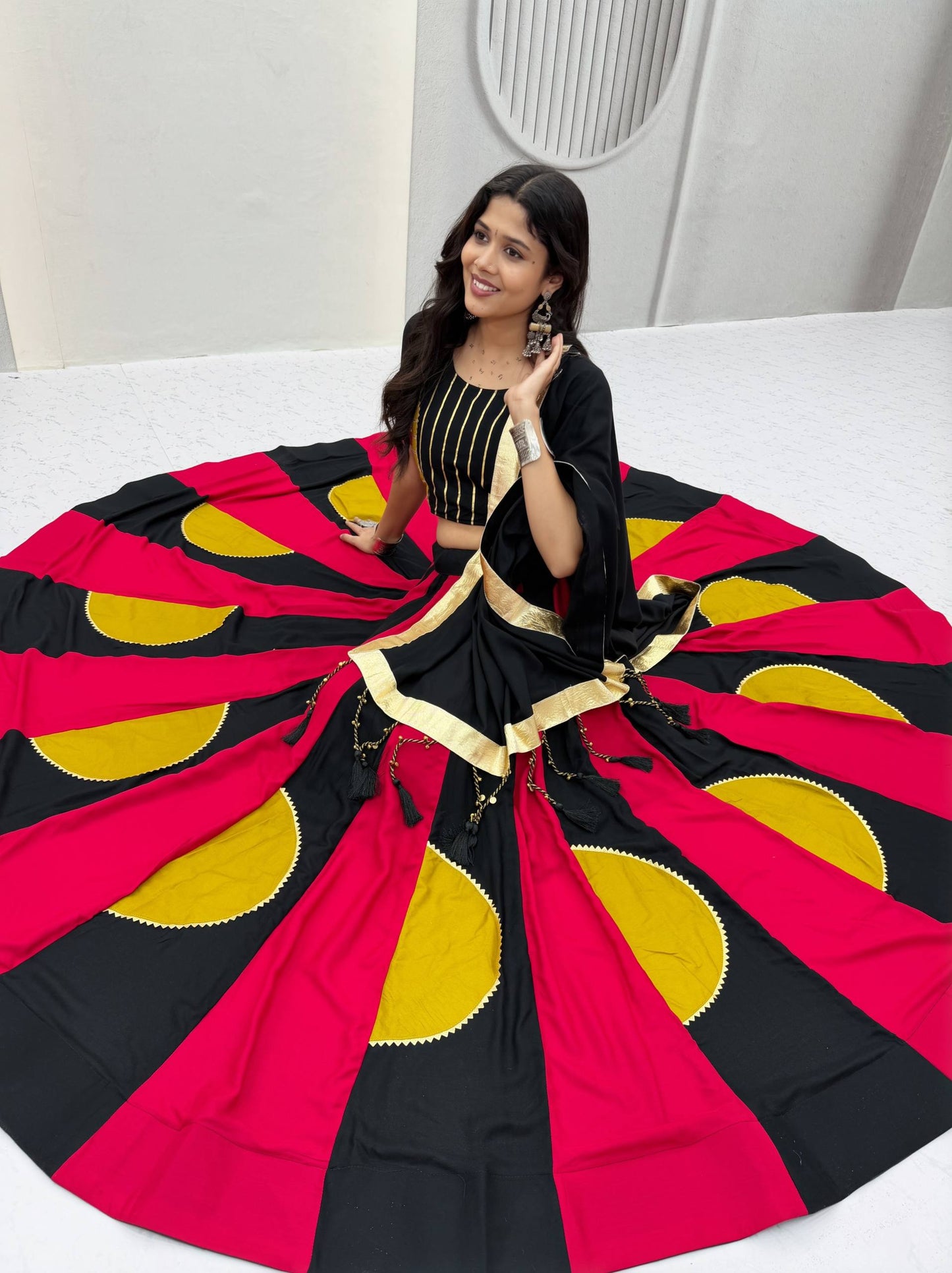 Navratri Special Lehenga choli with vintage dupatto