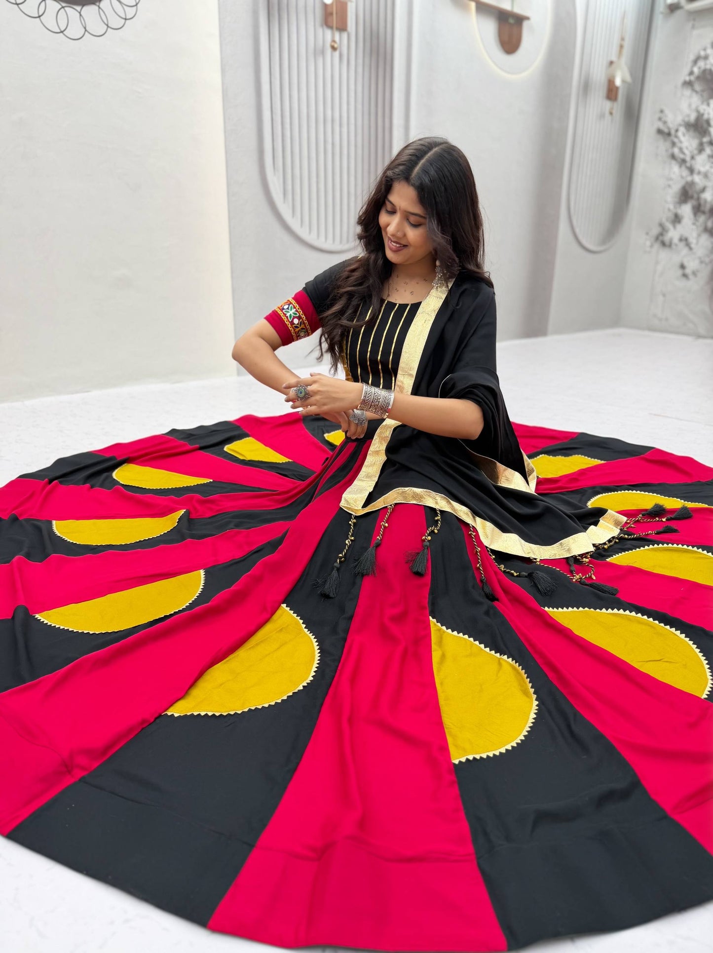 Navratri Special Lehenga choli with vintage dupatto