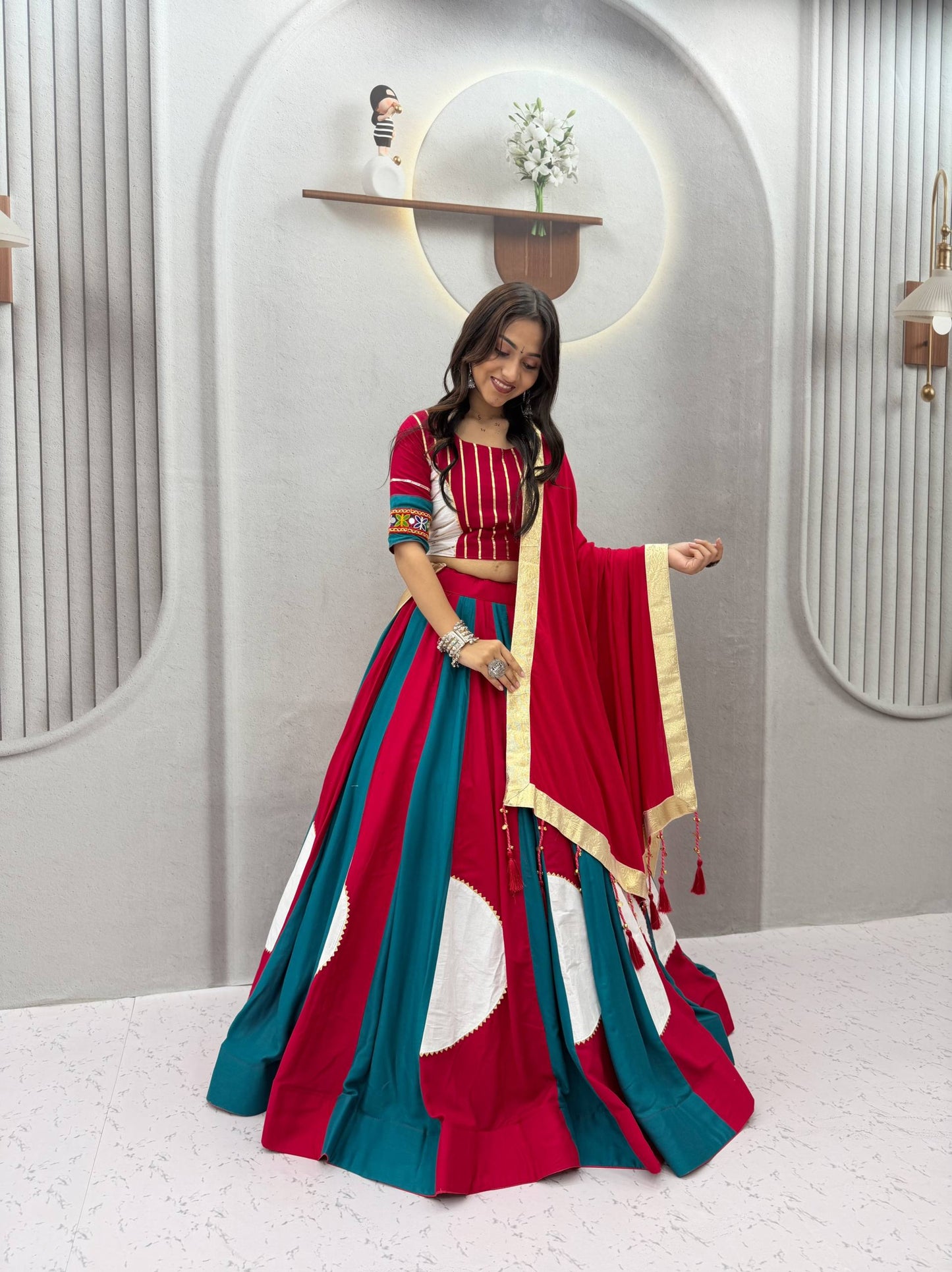 Navratri Special Lehenga choli with vintage dupatto