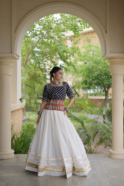 Navratri Festive vibes Are traditional and spiritual, And focus on the fun aspects of the festival, So Choose the Different colors Blouse With Lehenga For the dancing, the devotion, or the sense of our community.