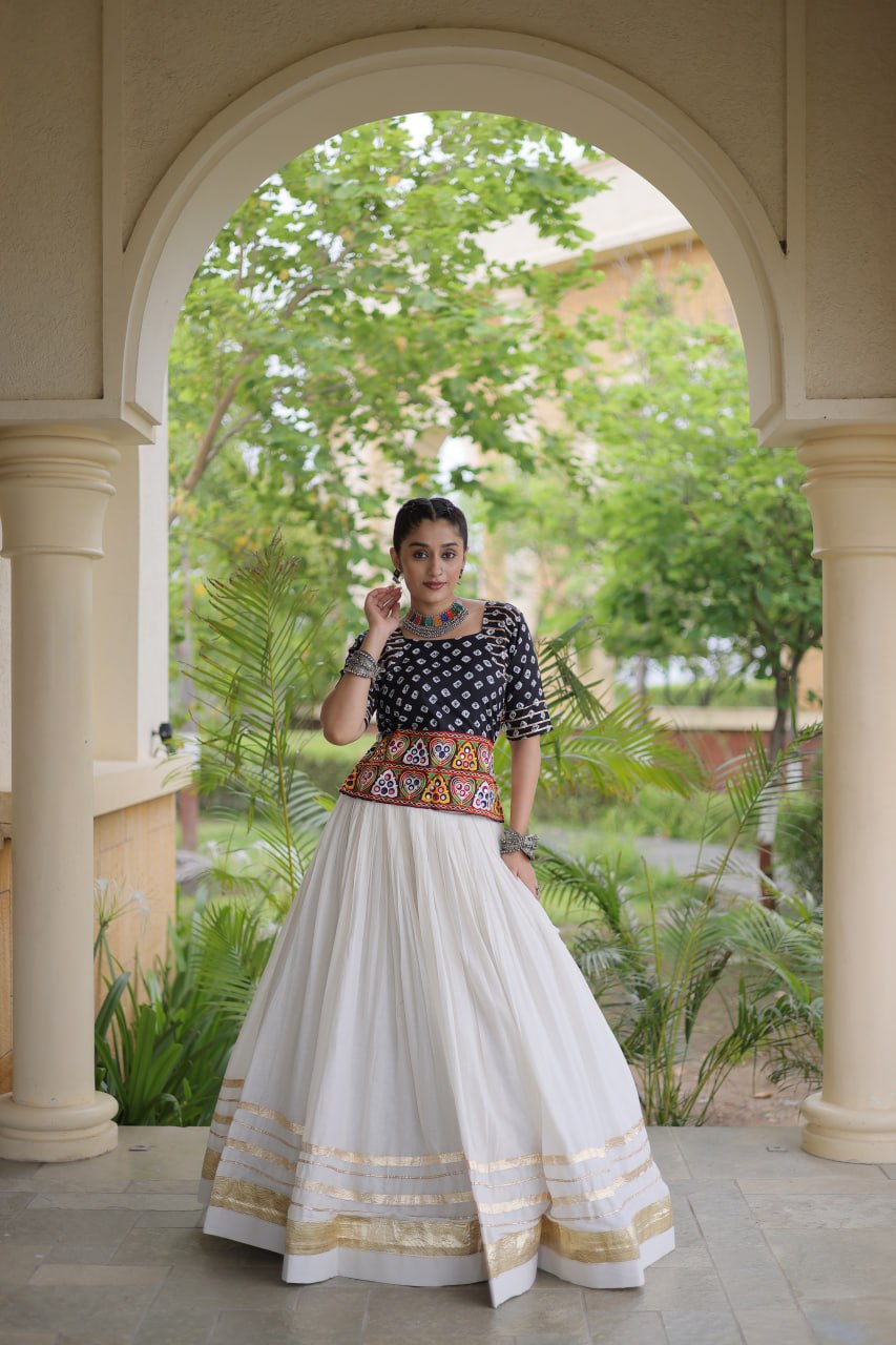 Navratri Festive vibes Are traditional and spiritual, And focus on the fun aspects of the festival, So Choose the Different colors Blouse With Lehenga For the dancing, the devotion, or the sense of our community.