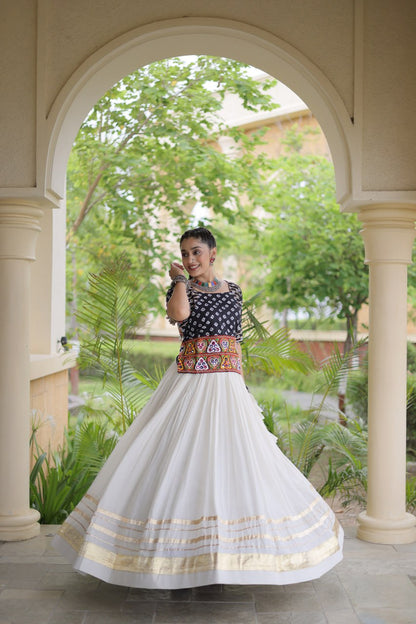 Navratri Festive vibes Are traditional and spiritual, And focus on the fun aspects of the festival, So Choose the Different colors Blouse With Lehenga For the dancing, the devotion, or the sense of our community.