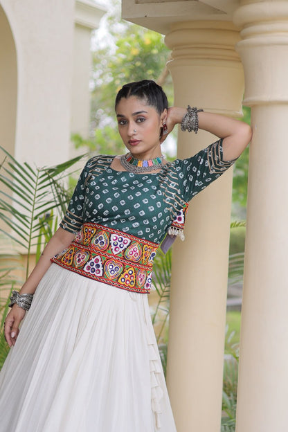 Navratri Festive vibes Are traditional and spiritual, And focus on the fun aspects of the festival, So Choose the Different colors Blouse With Lehenga For the dancing, the devotion, or the sense of our community.