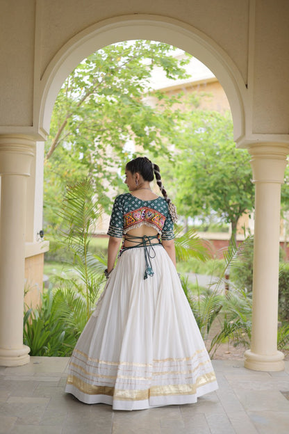 Navratri Festive vibes Are traditional and spiritual, And focus on the fun aspects of the festival, So Choose the Different colors Blouse With Lehenga For the dancing, the devotion, or the sense of our community.