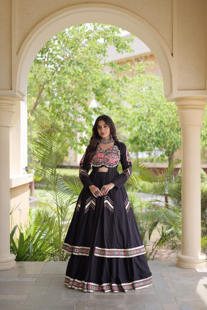 4 Variants - Heritage embroidery lehenga set with jacket Style