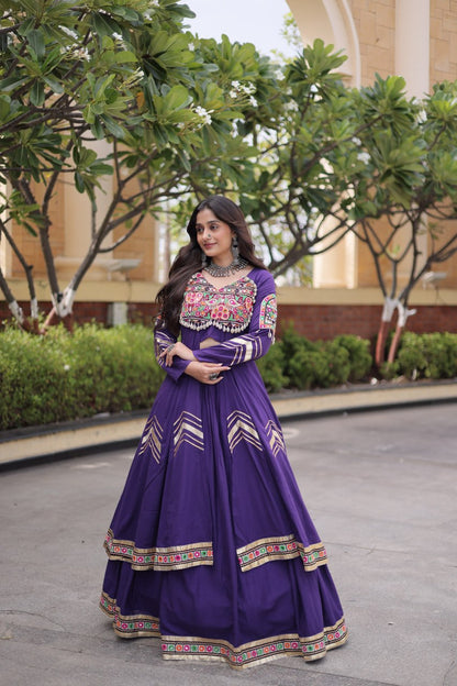 4 Variants - Heritage embroidery lehenga set with jacket Style