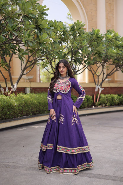 4 Variants - Heritage embroidery lehenga set with jacket Style