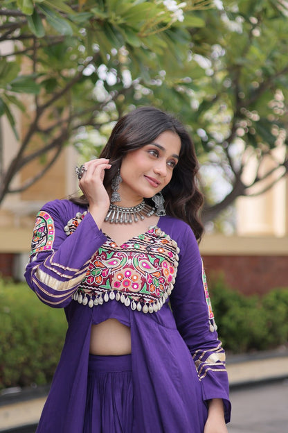 4 Variants - Heritage embroidery lehenga set with jacket Style