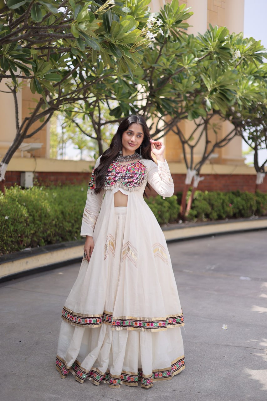 4 Variants - Heritage embroidery lehenga set with jacket Style